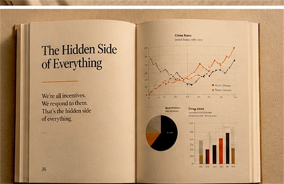 Freakonomics open to a data spread